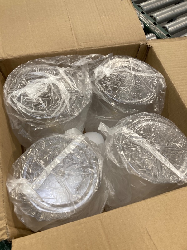 Photo 1 of 4 Pcs Candy Jars With Lids&Spoons 1/2 Gallon Clear Plastic Cookie Container Large Airtight Apothecary Storage Organization Hard Snack Buffet Canister for Wedding Home Décor Kitchen Bar Decoration