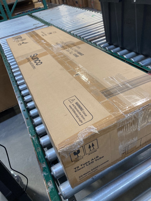 Photo 1 of Sunco 50 Pack T8 LED Bulbs 4 Foot, 48 Inch Tube Light Bulbs Fluorescent Replacement, Single or Double Ended Hybrid Type A+B, 2400 LM, 20W, 5000K Daylight, Clear Lens ETL









Sunco 50 Pack T8 LED Bulbs 4 Foot, 48 Inch Tube Light Bulbs Fluorescent Repl