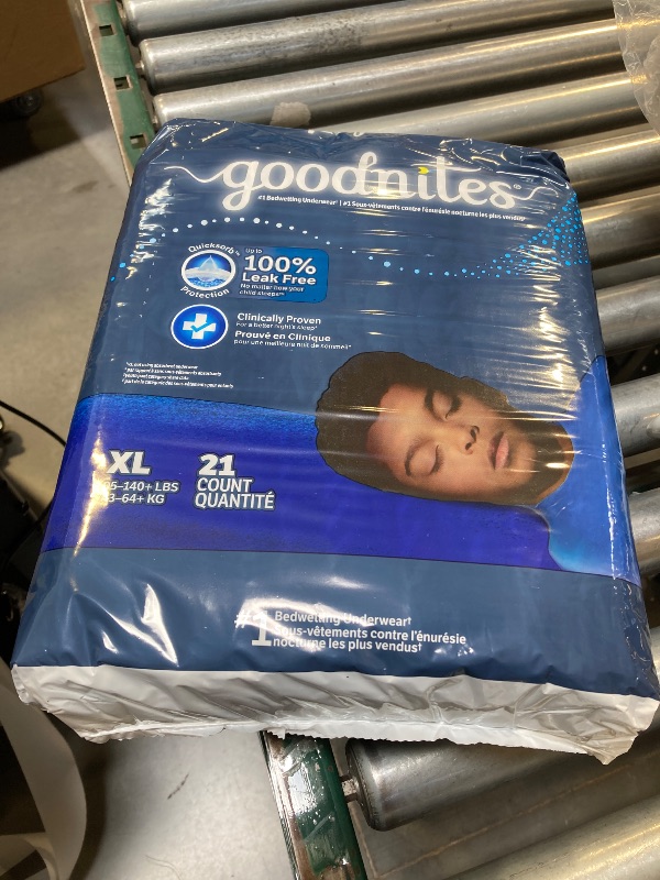 Photo 1 of Goodnites Boys' Nighttime Underwear Size XL 21ct
