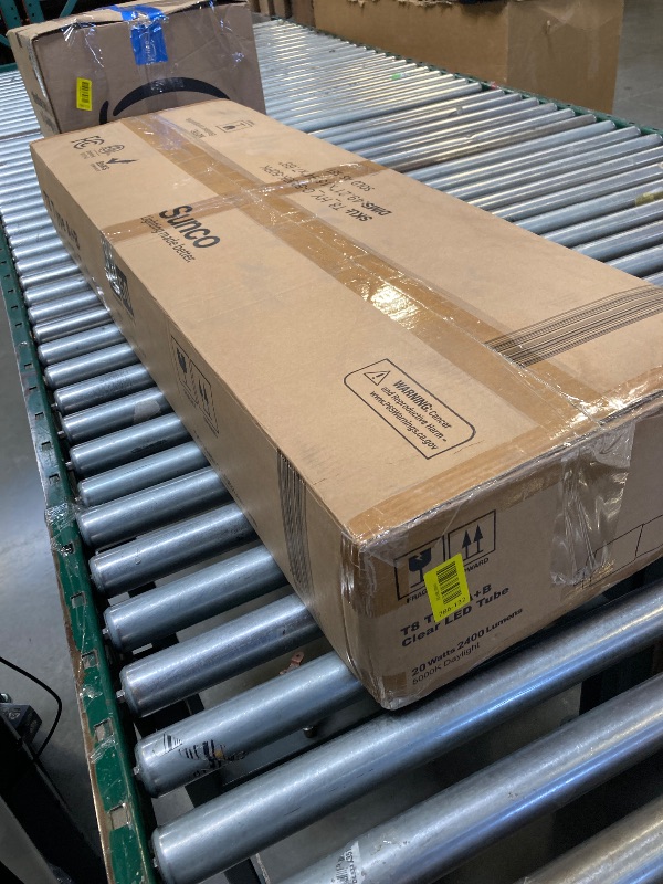 Photo 1 of Sunco 50 Pack T8 LED Bulbs 4 Foot, 48 Inch Tube Light Bulbs Fluorescent Replacement, Single or Double Ended Hybrid Type A+B, 2400 LM, 20W, 5000K Daylight, Clear Lens ETL