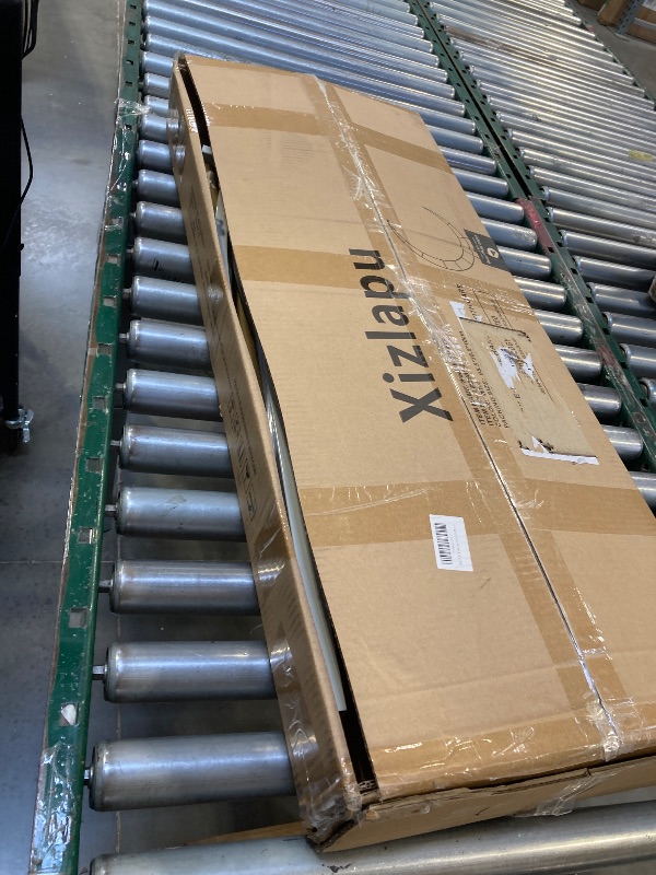 Photo 1 of 7.2FT Metal Crescent Moon Floral Curved Frame Party Anniversary (White) (7.2 Feet Moon)