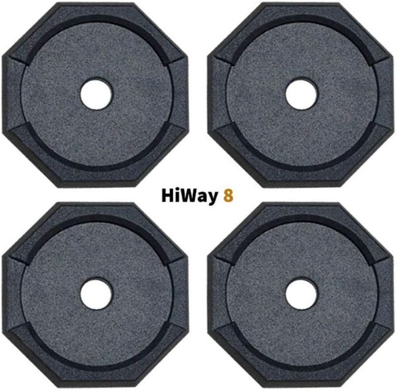 Photo 1 of SnapPad HiWay RV Leveling Pads - Permanent Jack Stabilizers for RVs - 8" Round Leveling Jack Pads for HWH Leveling System - Heavy Duty Replacement for Blocks - Made in The USA (4-Pack)
