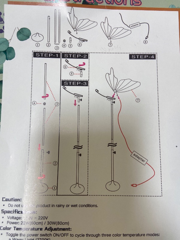 Photo 1 of butterfly floor lamp for kids little girls room lights for kids 