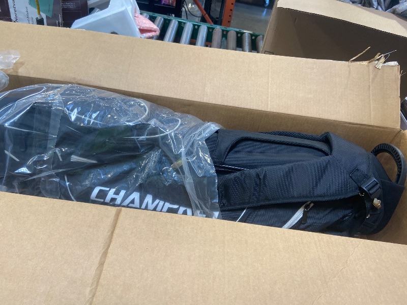 Photo 1 of CHAMPKEY Premium Sunday Bag with Stand and Strap - Professional Pitch and Putt Lightweight Golf Bag for The Driving Range, Par 3 and Executive Courses (Black)
