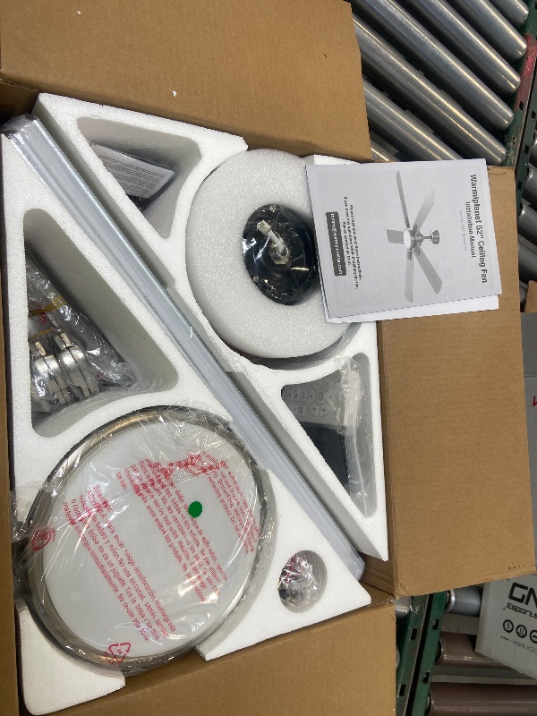 Photo 1 of Warmiplanet Carter 52-in Color-Changing Integrated LED Nickel/Brushed with Matte Blades Ceiling Fan With Light - Remote Included ( 5 -Blade )
