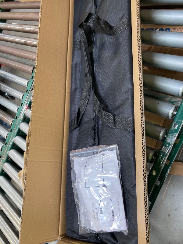 Photo 1 of And Drape Backdrop Stand Kit 10x10ft, Heavy Duty Back Drop Adjustable Stand with Carry Bag, Metal Background Frame for Parties Wedding Birthday Decoration Photography Photo Booth Video