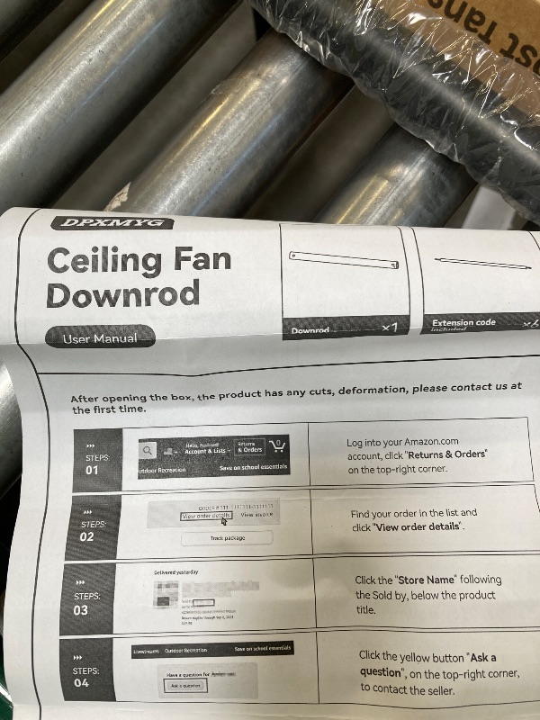 Photo 1 of 48inch ceiling fan downrod