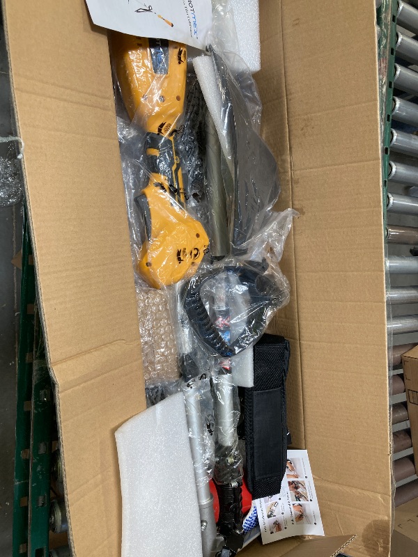 Photo 1 of Cordless Tiller Cultivator, 21V 450RPM Electric Tiller with Battery Level Display, 2 * 4.0Ah Batteries & Charger, Tiller for Gardening, Lawn, Soil (Cultivation Width 10"/ Depth 9")
