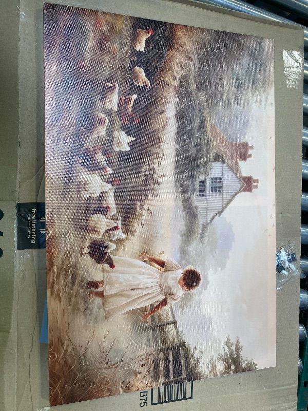 Photo 1 of small house or home office canvas. wall art small wall picture