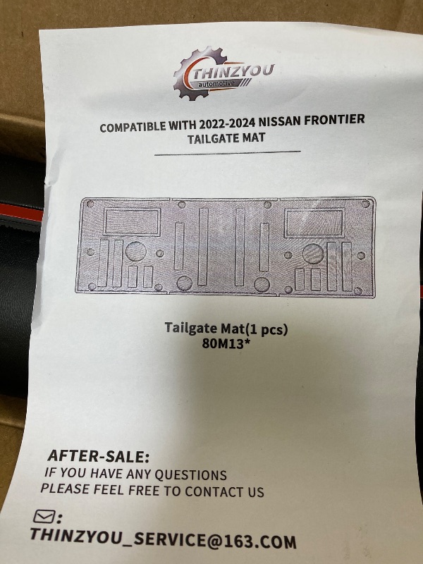 Photo 1 of Thinzyou tailgate mat nissan frontier tailgate mat
