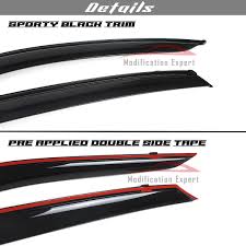 Photo 1 of 2022-2025 Tape-On Rain Guards for Honda Civic Hatchback Side Window Visor Def...
