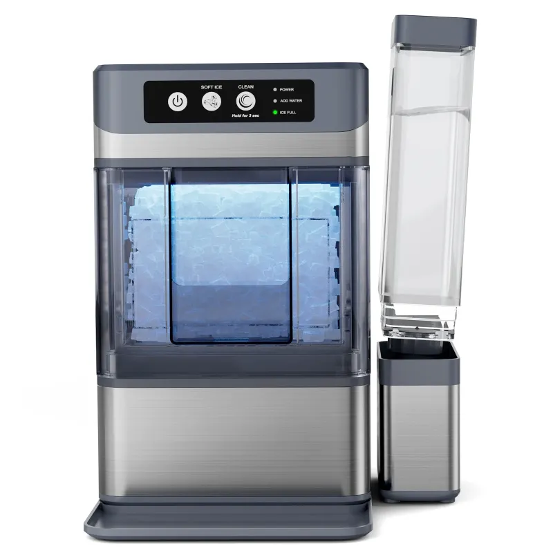 Photo 1 of nugget ice maker 44lbs/24h with 0.8 gallon tank self cleaning portable coutertop ice maker. 