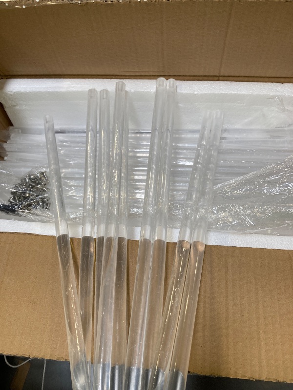 Photo 1 of white acrylic shelf for home and office use. small size shelf. acrylic pole shelf
