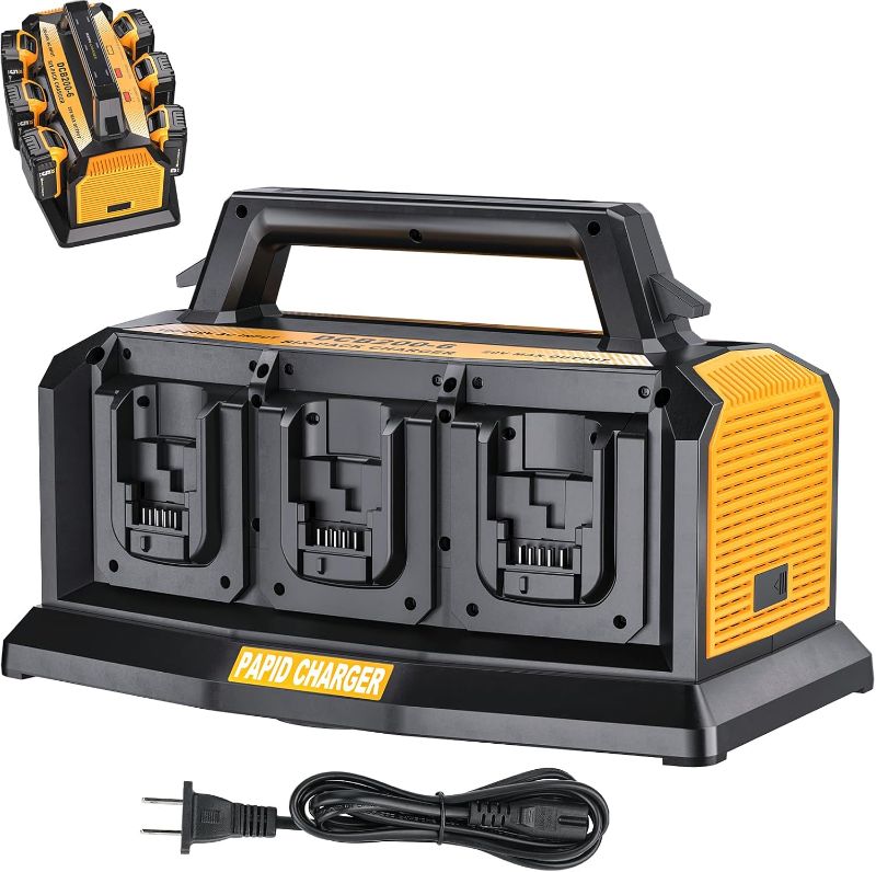 Photo 1 of 20V Max Battery RapidMeanwhile Fast Charger 6-Ports,Charger Station forDewalt 20V/60v MMaxBatterySimultaneousCharging of 6 Port Each3A,Compatible with Dewalt12V/20V 60v Multi BatteryTools
