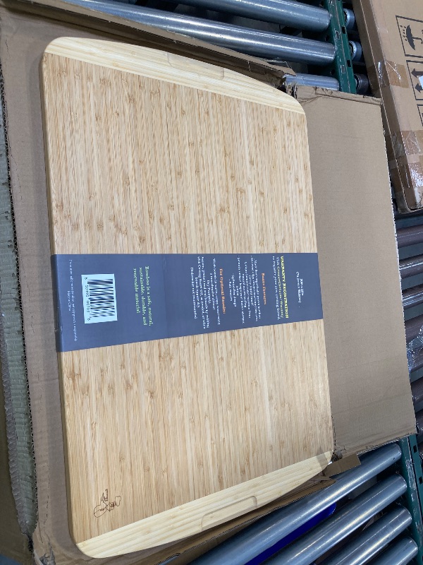 Photo 1 of 30 Inch Extra Large Cutting Board – Bamboo Chopping Board - Wood Butcher Block Cutting Board for Carving and Charcuterie Board, Stovetop and Over Sink Cutting Board for More Kitchen Counter Space