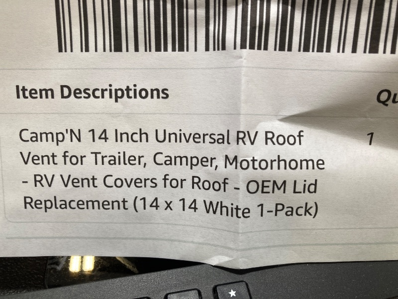 Photo 1 of campn 14 inch universal rv roof vent trailer campter motorhome rv vent cover 