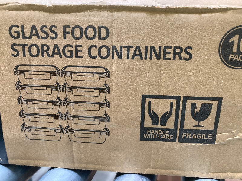 Photo 1 of glass food storage containers 10 containers