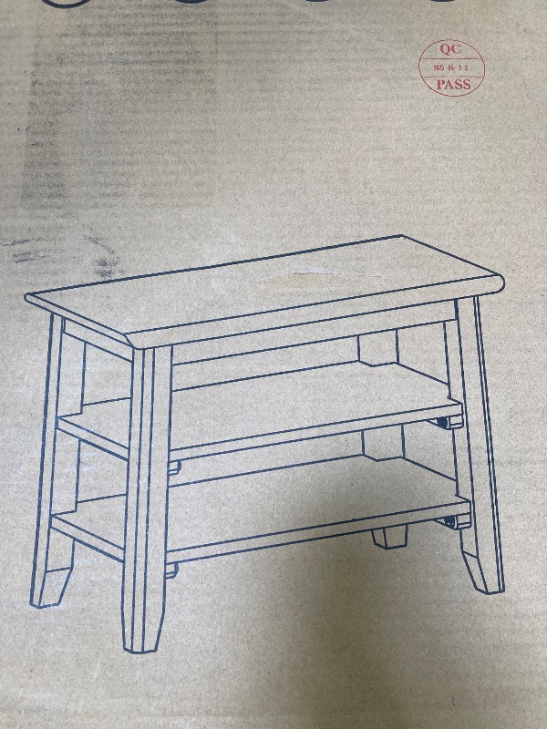 Photo 1 of small shoe rack for home and office. wooden shoe bench.