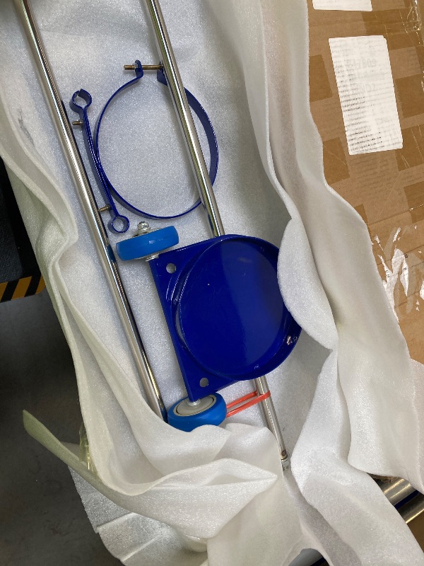 Photo 1 of portable oxygen stand cart with wheels. single tank mobile cart