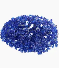 Photo 1 of 35lb fire glass blue for outdoor fir pit.