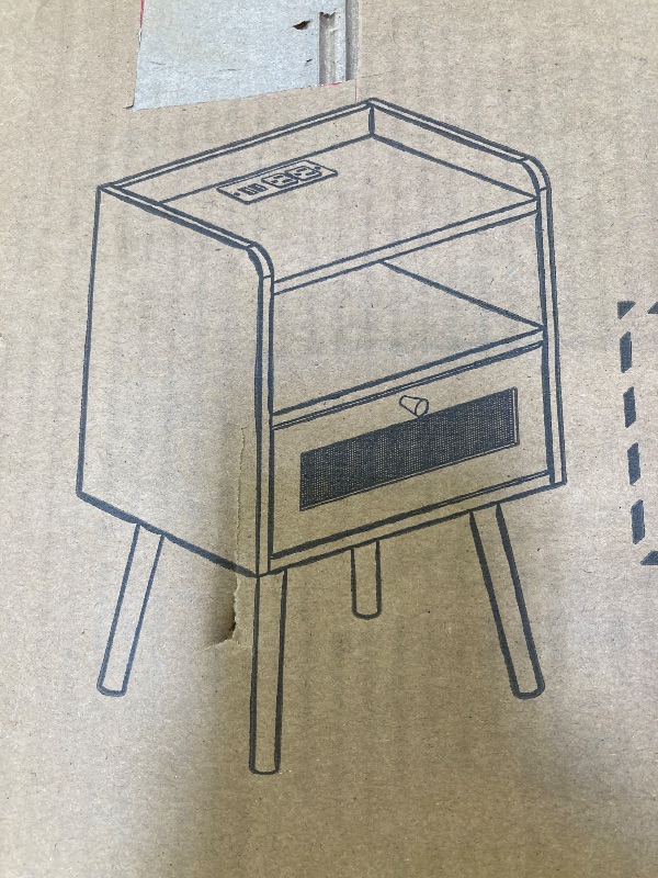 Photo 1 of small wooden side table for home and office use. small single dresser side table
