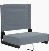 Photo 1 of stadium seat with pad and travel case. collapsible stadium seat