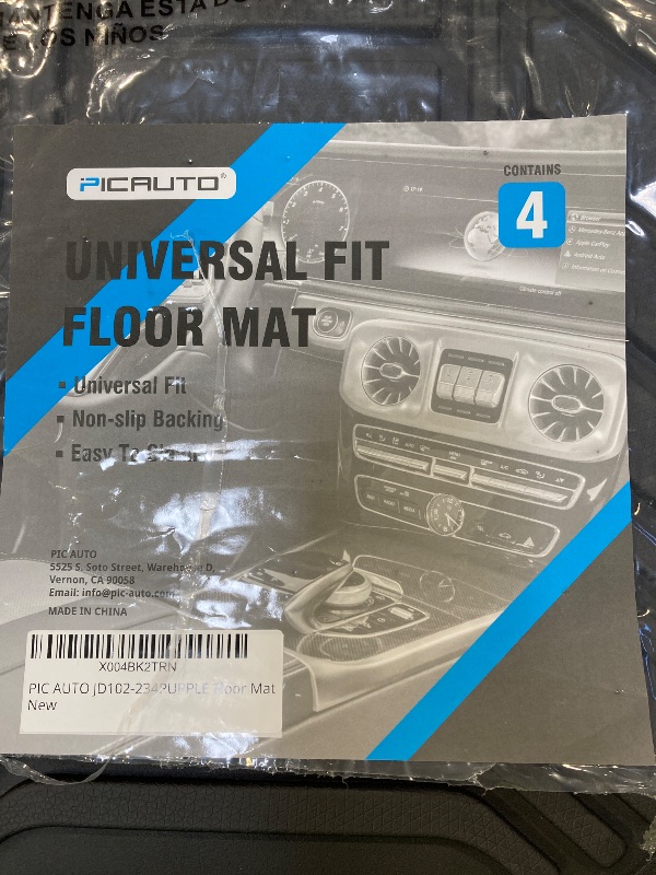 Photo 1 of universal fit floor mat 3 pack small floor mats for car. unbranded 