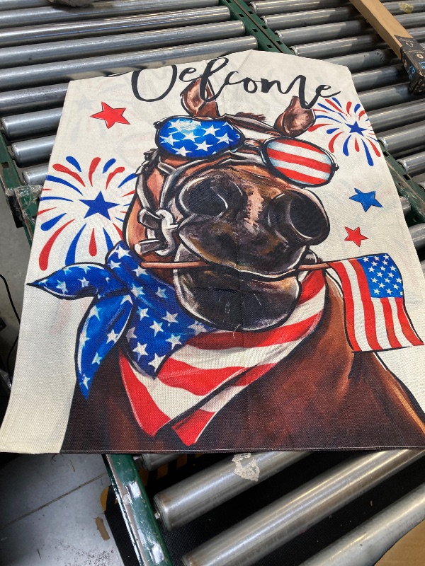 Photo 1 of  Covido Welcome 4th of July Donkey Patriotic