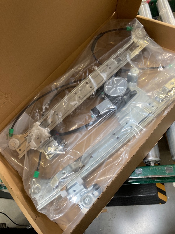 Photo 1 of Front Driver Side Power Window Regulator with Motor (2 Pins) Fit for 2004-2007 Buick Rainier, 2002-2009 Chevrolet Trailblazer, GMC Envoy, Isuzu Saab Oldsmobile Bravada, 741-690 