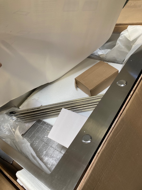 Photo 1 of Drop In Kitchen Sink 33x22", 9" Basin Depth, 18 Gauge Stainless Steel Sink, 3D Embossed Surface Finish Top Mount with Accessories 