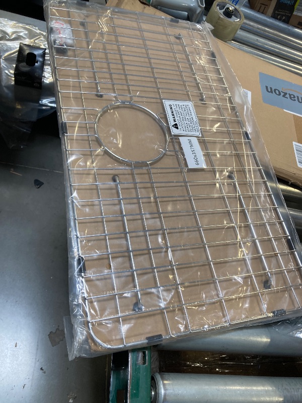Photo 1 of Stainless Steel Sink Grid and Protectors for Bottom of Kitchen Sink?26" x 14" Inches with Rear Drain 