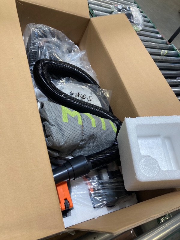 Photo 1 of Electric Drywall Sander with Vacuum Dust Collection, Variable Speed, LED Light, Foldable Handle, Sanding Discs & Grids 