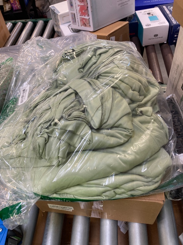 Photo 1 of 30ft x 10ft Sage Green Backdrop Curtains for Parties – Wrinkle-Free Polyester Drapes, 6 Panels 5ft x 10ft Sage Green Photo Backdrops for Weddings, Birthday Parties, Studio Photography