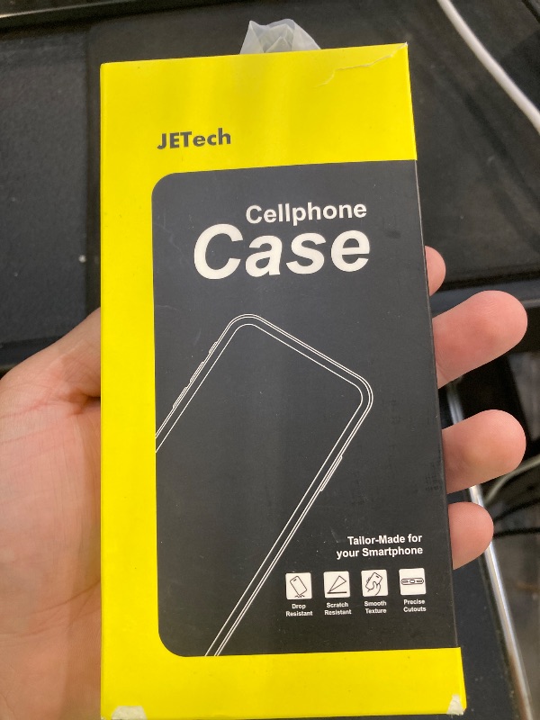 Photo 1 of JETech Case for iPhone 17 Pro 6.3-Inch, Non-Yellowing Shockproof Phone Bumper Cover, Anti-Scratch Clear Back (Black)