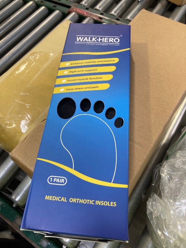 Photo 1 of Plantar Fasciitis Relief - Arch Support Insoles for Men Women, Shoe Inserts for Flat Feet, Orthotic Shoe Insoles All-Day Energy and Comfort with Every Step (Mens 12-12 1/2 | Womens 14-14 1/2)