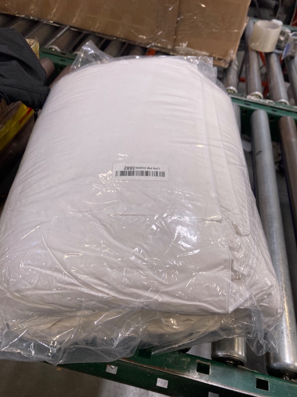 Photo 1 of Serta Goose Feather Down Fiber Cotton Comforter King Size - 100% Cotton Duvet Insert - Hotel Luxury Hypoallergenic Bedding Comforter All Season Medium Warmth 106 x 90 Inch White