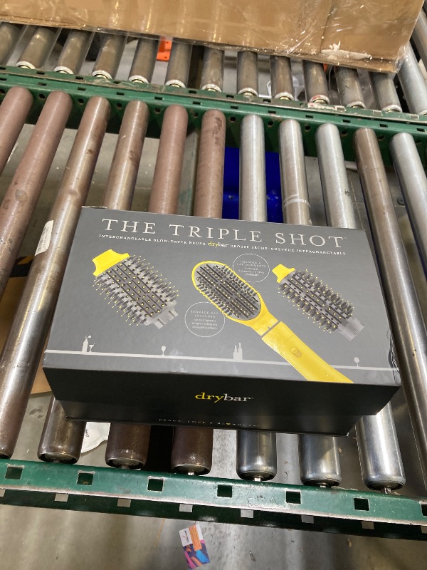 Photo 1 of Drybar The Triple Shot Interchangeable Blow-Dryer Brush – Three Looks, One Hair Tool – Salon Styling Brush for Faster Blowouts