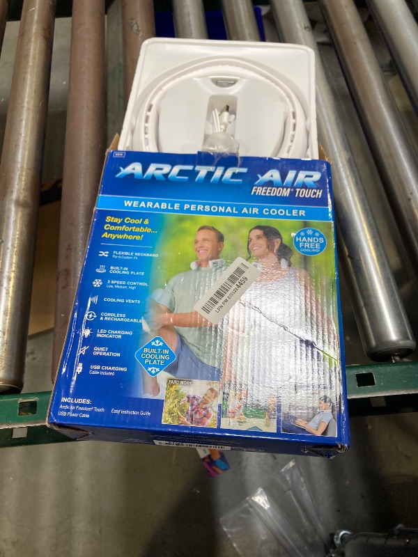 Photo 1 of Arctic Air Freedom Touch Personal Neck Fan, 3-Speed Rechargeable Cooling Device, Long-lasting, Lightweight Portable Neck Cooler, Flexible Band & Thermo-Electric Cooling Plate for Hot Weather