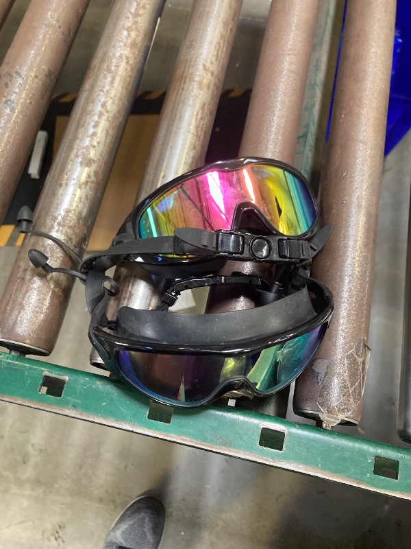 Photo 1 of Swim Goggles 2 Pack, Wide View Anti Fog&UV Swimming Goggles for Audlt, No Leaking Swim Glasses for Men Women Youth