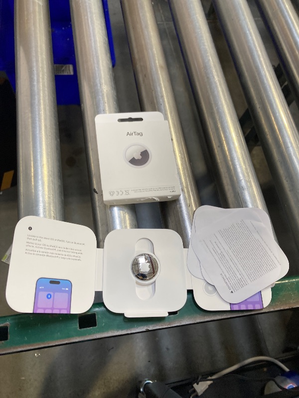 Photo 1 of Apple AirTag. Keep Track of and find Your Keys, Wallet, Luggage, Backpack, and More. Simple one-tap Set up with iPhone or iPad