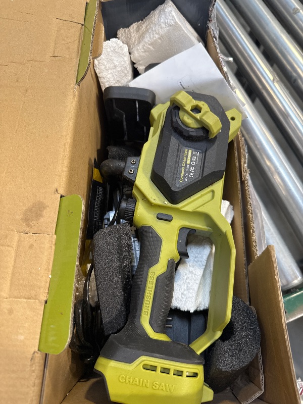 Photo 1 of SEYVUM Brushless 12 Inch Chainsaw Cordless, 20V Battery Chainsaw with 2 x 4.0Ah Batteries, 2 x Chains, Electric Chainsaws with Tool-free Chain Tension, Auto Oiling for Wood Cutting Trimming Branch