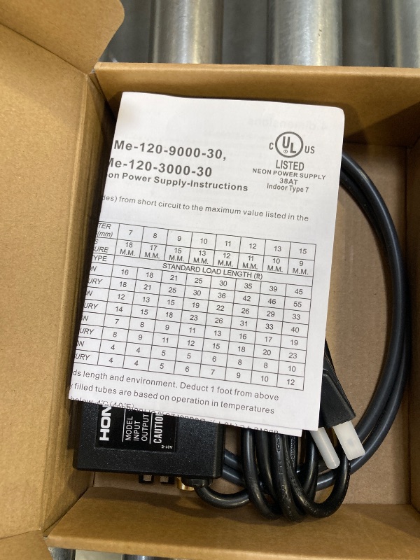 Photo 1 of UL 6.5KV Neon Sign Transformer for Neon Signs Light Power Supply 120V AC 50/60HZ