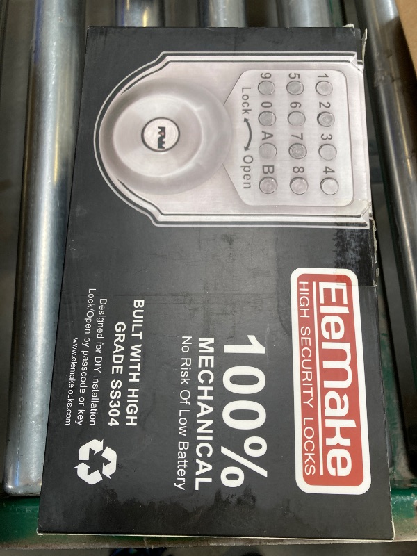 Photo 1 of Megaflint Keyless Entry Door Lock Deadbolt Keypad Mechanical Stainless Steel (Pass Code or Key) 100% Mechanical, No Electronic