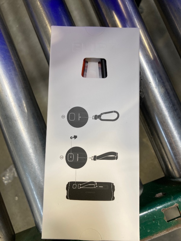 Photo 1 of JBL Flip 7 - Portable Waterproof and Drop-Proof Speaker, Bold Pro Sound with AI Sound Boost, 16Hrs of Playtime, and PushLock System with Interchangeable Accessories (Black)