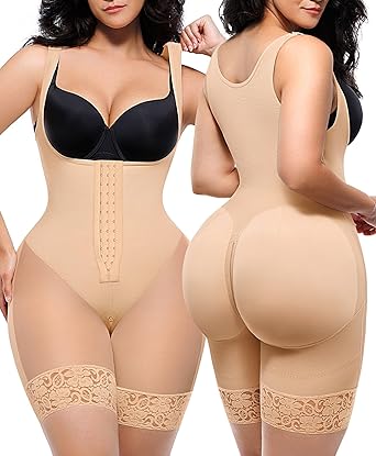 Photo 1 of SHAPELLX Fajas Colombianas Shapewear for Women Tummy Control Post Partum Faja Body Shaper Butt Lifting with Zipper Crotch SMALL 
