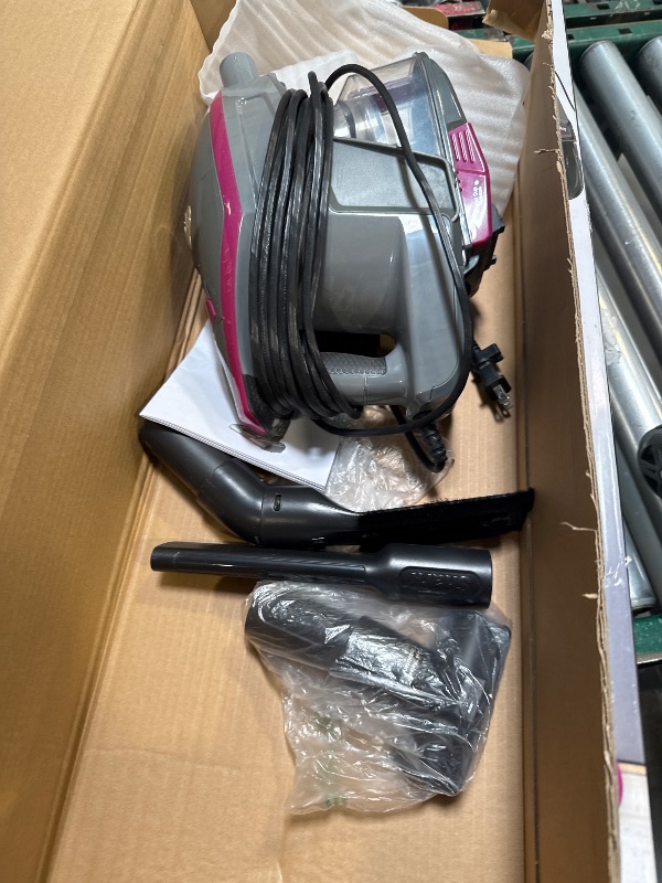 Photo 1 of Shark HV371 Rocket Pro DLX Corded Stick, Removable Hand Vacuum, Advanced Swivel Steering, XL Cup, Crevice Tool, Upholstery Tool & Anti-Allergen Dust Brush, Fuchsia, Capacity