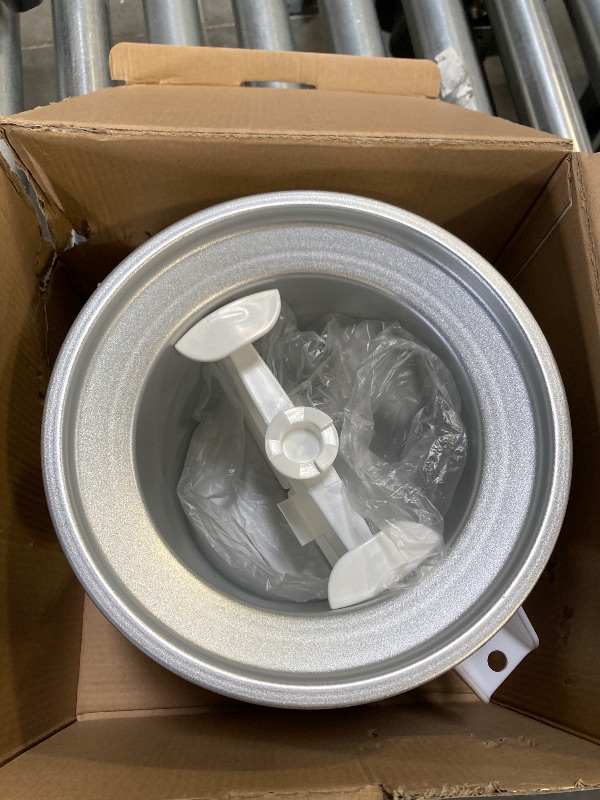 Photo 1 of Ice Cream Maker Attachment for KitchenAid Stand Mixer, Ice Cream Bowl Compatible with 4.5Qt and Larger Stand Mixers, Ice Cream & Sorbet Gelato Maker Attachment, 2 Quart, White