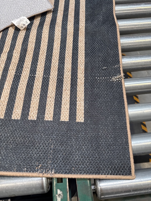 Photo 1 of  Modern Rainbow Easy Jute Rug, 6x9 Area Rugs for Living Room Outdoor Patio Washable Indoor Outdoor Dining Room Carpet, Farmhouse Large Non Slip Carpet for Bedromm Backyard Office