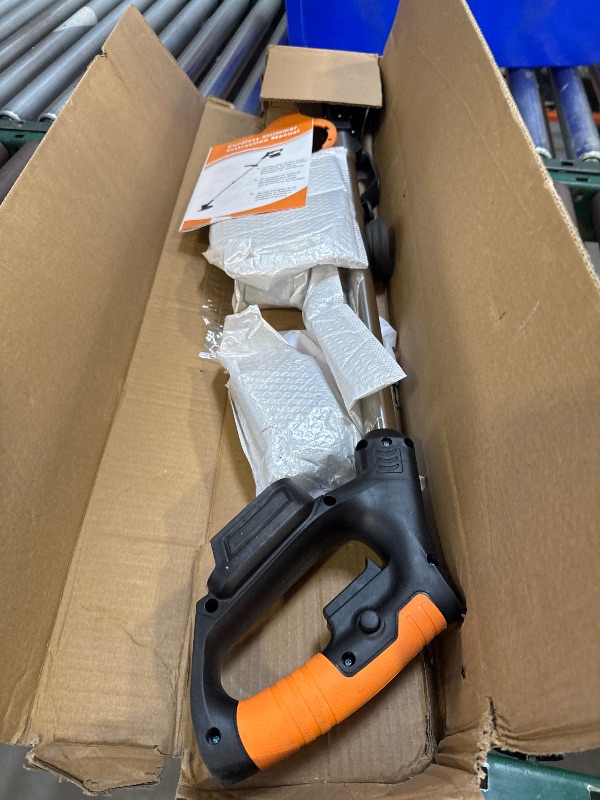 Photo 1 of 21V Cordless Weed Wacker Electric String Trimmer/Edger, 2.0Ah Battery and Charger Included, Brush Cutter Lawn Mower with 3 Types of Blades, for Lawn, Yard and Bush Trimming