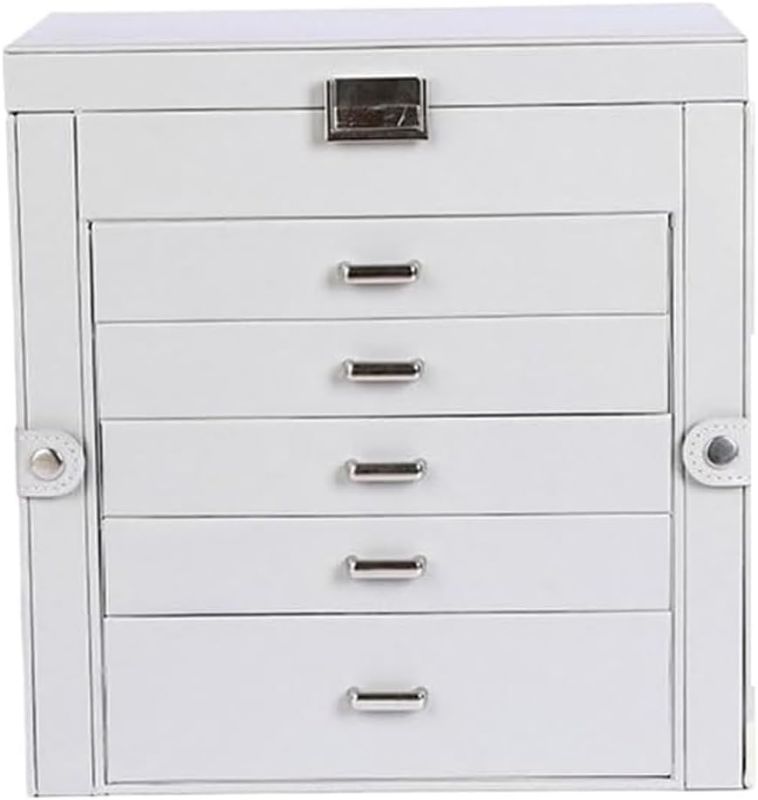 Photo 1 of Jewelry Box Organizer Luxury Multi-Layer Large-Capacity Jewelry Storage Box Multi-Layer Drawer Necklace Earrings Jewelry Jewelry Box Jewelry Organizer Small
